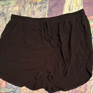 Bluenotes Black Athletic Shorts Elastic Waist Lightweight